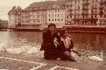 With Obaid Muftha In Switzerland 1981